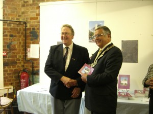 The Author with the Mayor of Burnham-on-Crouch